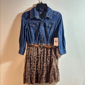 Lilt‎ Blue Denim Top